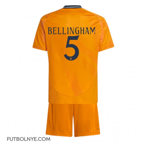 Camiseta Real Madrid Jude Bellingham #5 Visitante Equipación para niños 2024-25 manga corta (+ pantalones cortos)